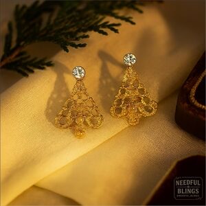 Vintage Gold Filigree Chandelier Earrings Faux Pearl Top | Baroque Revival